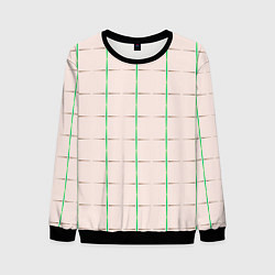 Свитшот мужской Color white stripes, цвет: 3D-черный