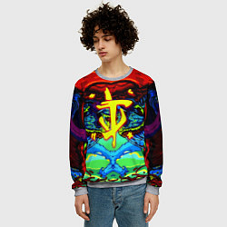 Свитшот мужской Doom hyper monster, цвет: 3D-меланж — фото 2