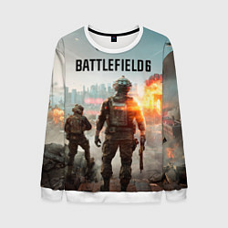 Свитшот мужской Солдаты из Battlefield 6, цвет: 3D-белый
