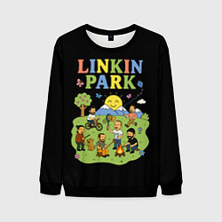 Мужской свитшот Linkin Park, мультяшный стиль