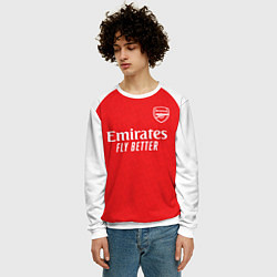 Свитшот мужской Арсенал Лондон домашняя форма 2025 2026, цвет: 3D-белый — фото 2