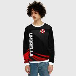 Свитшот мужской Umbrella - спорт, цвет: 3D-белый — фото 2