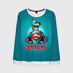 Мужской свитшот Bender superman - collaboration