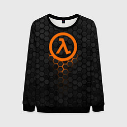 Мужской свитшот Халф лайф - темные соты