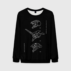 Свитшот мужской Евангелион Eva, цвет: 3D-черный