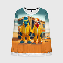 Мужской свитшот Zoidberg and Bender - Breaking bad soap opera