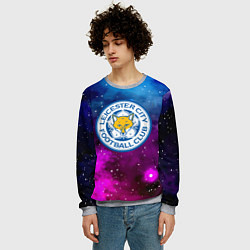 Свитшот мужской Лестер сити космос, цвет: 3D-меланж — фото 2