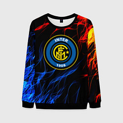 Свитшот мужской Интер битва огней, цвет: 3D-черный