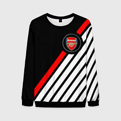 Свитшот мужской Арсенал геометрия полосы, цвет: 3D-черный