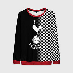 Свитшот мужской Тоттенхэм клетка шахматная, цвет: 3D-красный