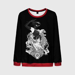 Свитшот мужской Резе демон бомба Человек бензопила, цвет: 3D-красный