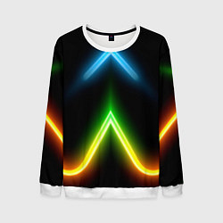 Мужской свитшот Neon multicolored lines