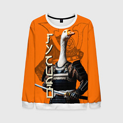 Свитшот мужской Гусидо - путь гуся, цвет: 3D-белый