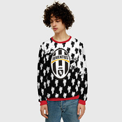Свитшот мужской Ювентус люди паттерн краски, цвет: 3D-красный — фото 2