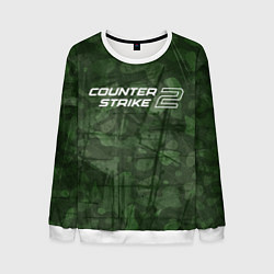 Свитшот мужской Эмблема CS2, цвет: 3D-белый