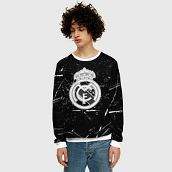 Свитшот мужской Ювентус краски штрихи, цвет: 3D-белый — фото 2