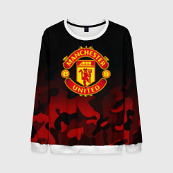 Мужской свитшот Манчестер Юнайтед камуфляж текстура