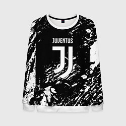 Мужской свитшот Juventus белые штрихи красок