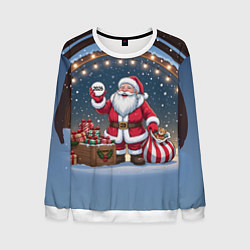 Мужской свитшот Санта с мешком подарков