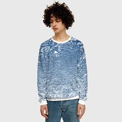 Свитшот мужской Налипший снег, цвет: 3D-белый — фото 2