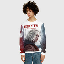 Свитшот мужской Грейс Эшкрофт Resident evil requiem, цвет: 3D-белый — фото 2