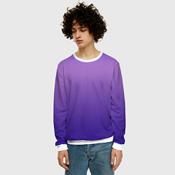 Свитшот мужской The color is purple, цвет: 3D-белый — фото 2