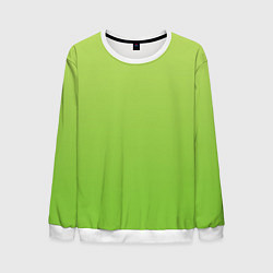 Свитшот мужской Color lime green, цвет: 3D-белый