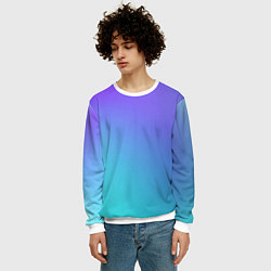 Свитшот мужской Color multi-colored gradient, цвет: 3D-белый — фото 2