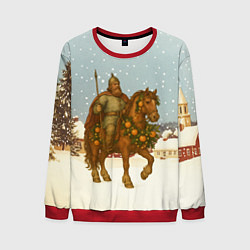 Мужской свитшот Богатырь на коне 2026