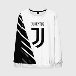 Мужской свитшот Ювентус полосы геометрия текстура