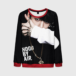 Свитшот мужской BTS: Hood by air, цвет: 3D-красный