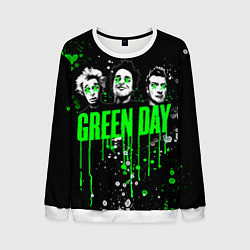 Свитшот мужской Green Day: Acid Colour, цвет: 3D-белый