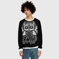 Свитшот мужской BMTH Owl, цвет: 3D-белый — фото 2