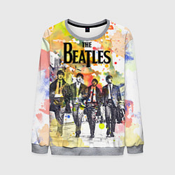 Свитшот мужской The Beatles: Colour Spray, цвет: 3D-меланж