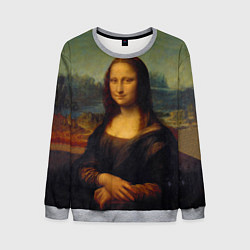 Мужской свитшот Леонардо да Винчи - Мона Лиза