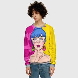 Свитшот мужской POP ART, цвет: 3D-меланж — фото 2