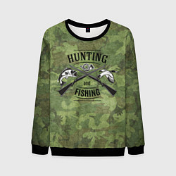 Свитшот мужской Hunting & Fishing, цвет: 3D-черный