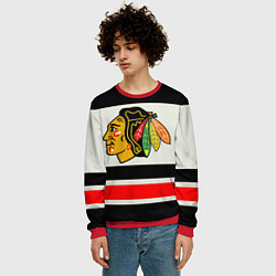 Свитшот мужской Chicago Blackhawks, цвет: 3D-красный — фото 2