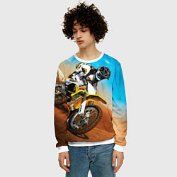 Свитшот мужской Эндуро, цвет: 3D-белый — фото 2