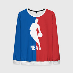 Свитшот мужской Эмблема NBA, цвет: 3D-белый