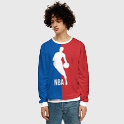 Свитшот мужской Эмблема NBA, цвет: 3D-белый — фото 2