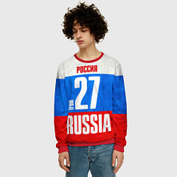 Свитшот мужской Russia: from 27, цвет: 3D-красный — фото 2