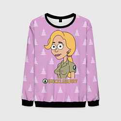 Свитшот мужской Brickleberry: Ethel, цвет: 3D-черный