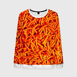 Свитшот мужской Морковь, цвет: 3D-белый