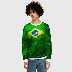 Свитшот мужской Бразилия, цвет: 3D-белый — фото 2
