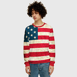 Свитшот мужской США, цвет: 3D-красный — фото 2