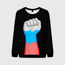 Свитшот мужской Русский кулак, цвет: 3D-черный