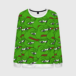 Свитшот мужской Sad frogs, цвет: 3D-белый