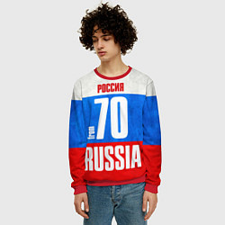 Свитшот мужской Russia: from 70, цвет: 3D-красный — фото 2