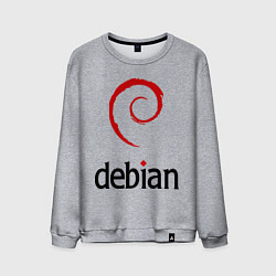 Мужской свитшот Debian